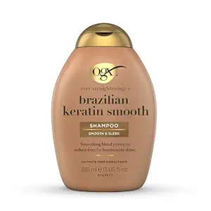 OGX Ever Straightening Brazilian Keratin Smooth Shampoo With Coconut Oil, Keratin Proteins , 385ml