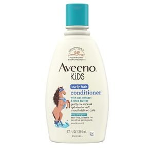 Aveeno Baby Kids Curly Hair Conditioner With Oat Extract & Shea Butter, 12 Fl. Oz, 1 Count
