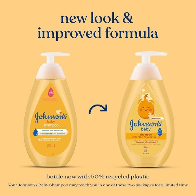 Johnson's Baby No More Tears Baby Shampoo, 500ml - Image 2