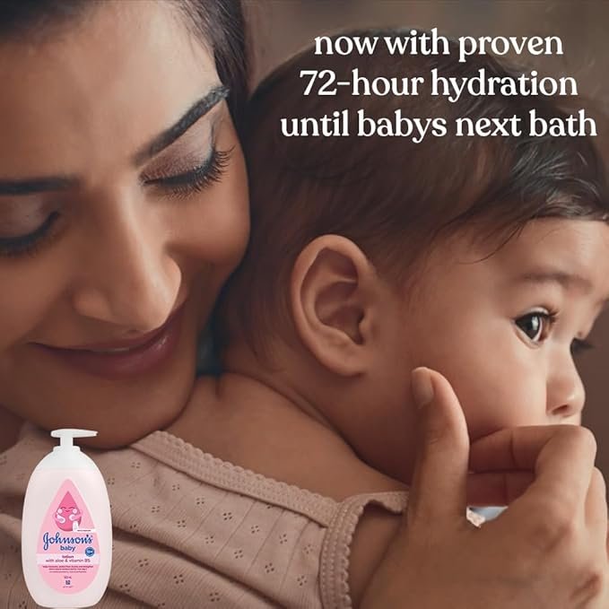 Johnson's Baby Lotion | 100% Natural Plant Oil Based | 24H Moisturized & Soft Skin | 500ml - Image 4
