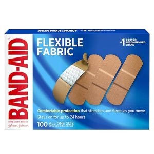 All One Size 1, 100 Count : Band-Aid Brand Flexible Fabric Adhesive Bandages ,100 Count